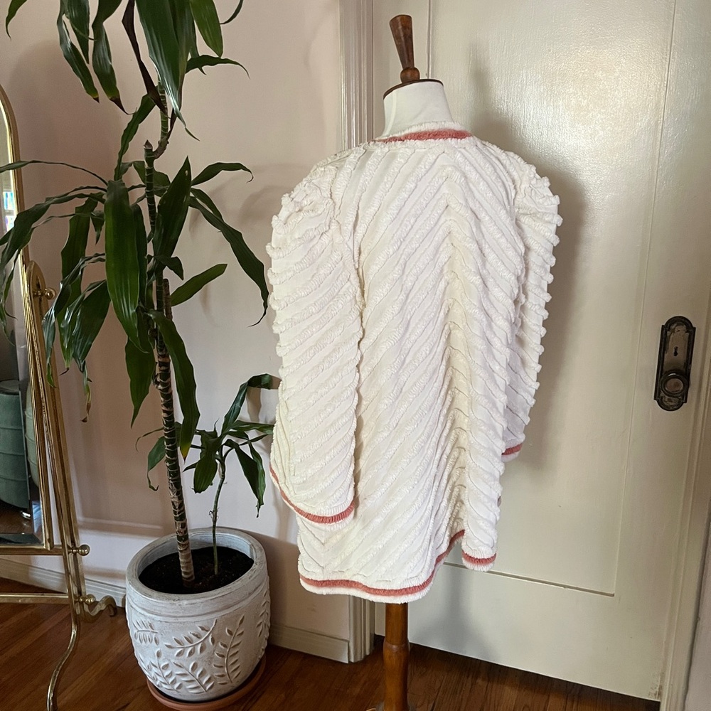 1940s chenille beach jacket - Picture 3 of 3